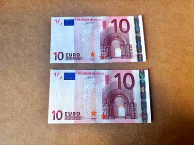 【Blue Auction】世界纸币精拍第769期——18级TOP拍卖/信誉/品质/专业/高效💫 - 【一组2张首签】欧盟 2002年10欧元 全新UNC