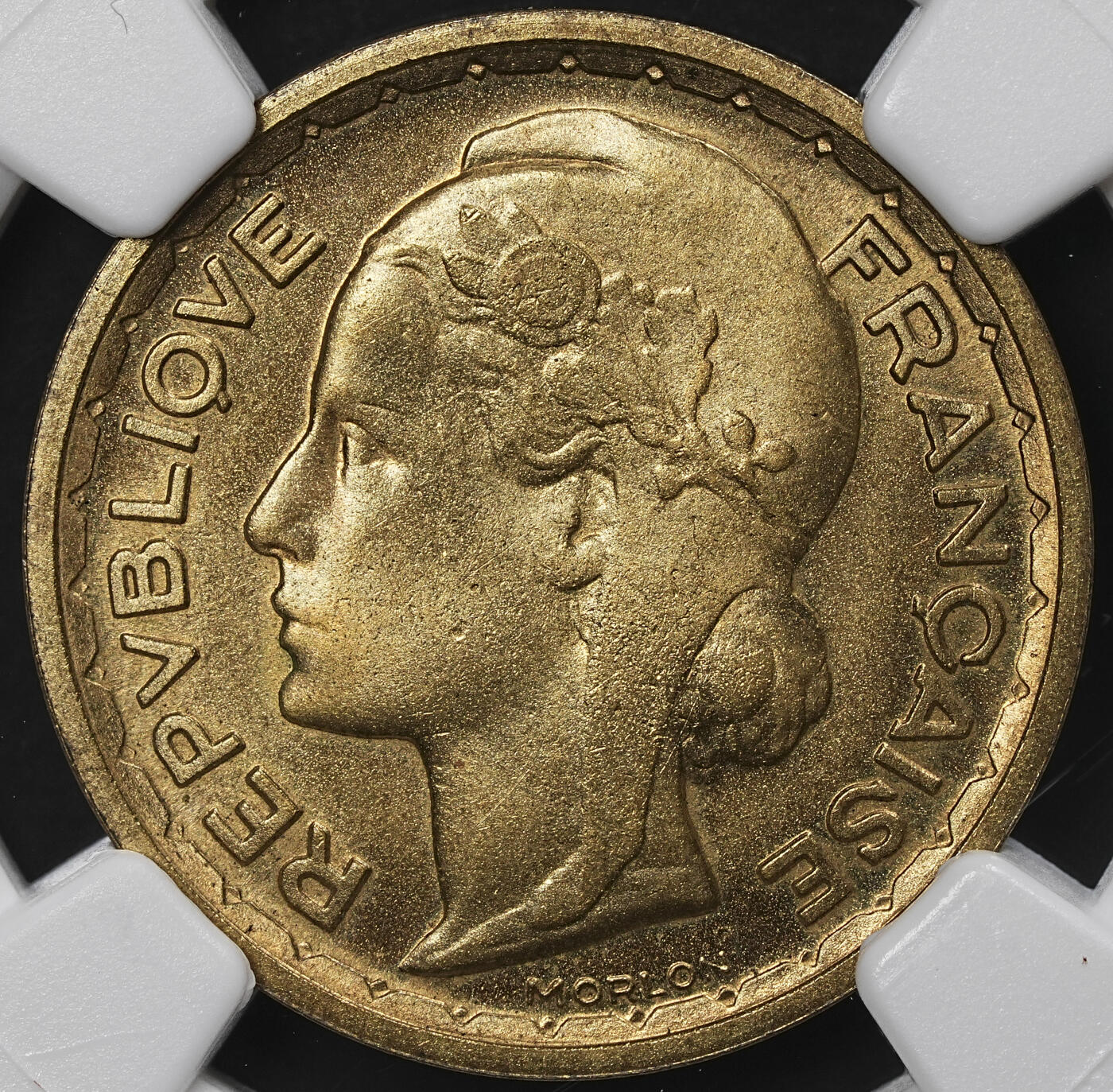 修遠堂世界钱币第九十九期 NGC MS65 1950年法国20法郎样币 ESSAI