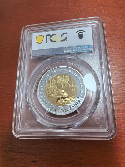 长老汇马年精选第十九场拍卖 2009波兰加伊奇10兹罗提镀金精制银币，PCGS PR70DCAM，唯一冠军