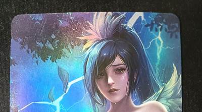 花开卡拍第53期（12月28号周日截拍，品控勿拍!!!拍品不寄存，运费5元，自制卡难免瑕疵，可能存在轻微撞角爆边等出厂瑕疵，品控介意勿拍！） - 女武将 艺术卡 1张 彩闪