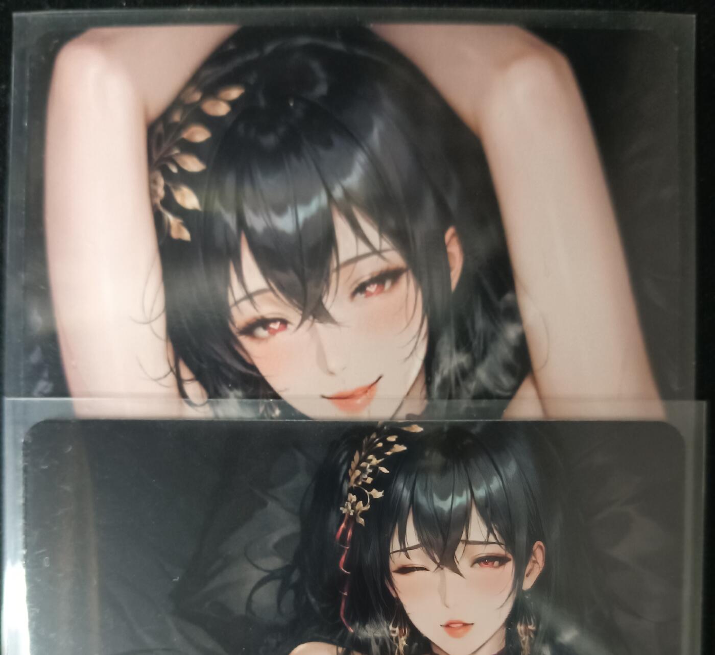 花开卡拍第53期（12月28号周日截拍，品控勿拍!!!拍品不寄存，运费5元，自制卡难免瑕疵，可能存在轻微撞角爆边等出厂瑕疵，品控介意勿拍！） 艺术甄选对卡碧蓝航线大凤 2张