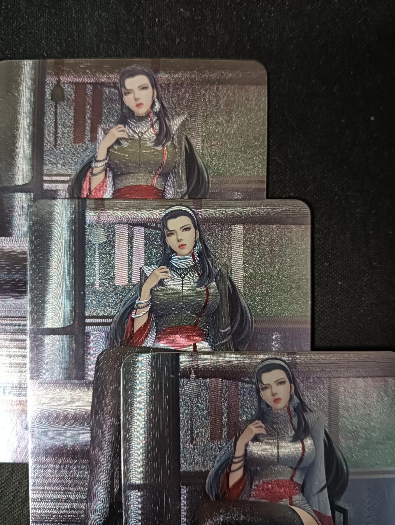 花开卡拍第53期（12月28号周日截拍，品控勿拍!!!拍品不寄存，运费5元，自制卡难免瑕疵，可能存在轻微撞角爆边等出厂瑕疵，品控介意勿拍！） 拳皇 神乐千鹤 3宫 粗闪