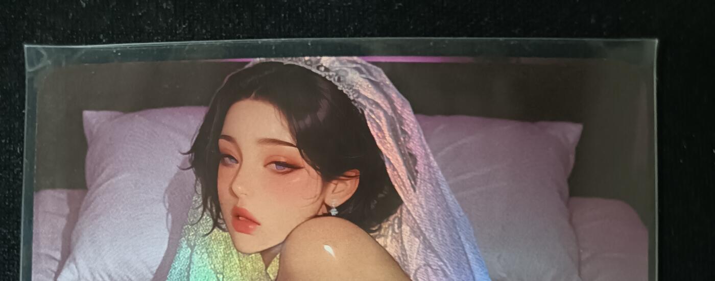 花开卡拍第53期（12月28号周日截拍，品控勿拍!!!拍品不寄存，运费5元，自制卡难免瑕疵，可能存在轻微撞角爆边等出厂瑕疵，品控介意勿拍！） 墨卡文创 艺术卡 大雷芳华 婚纱 1张 彩闪