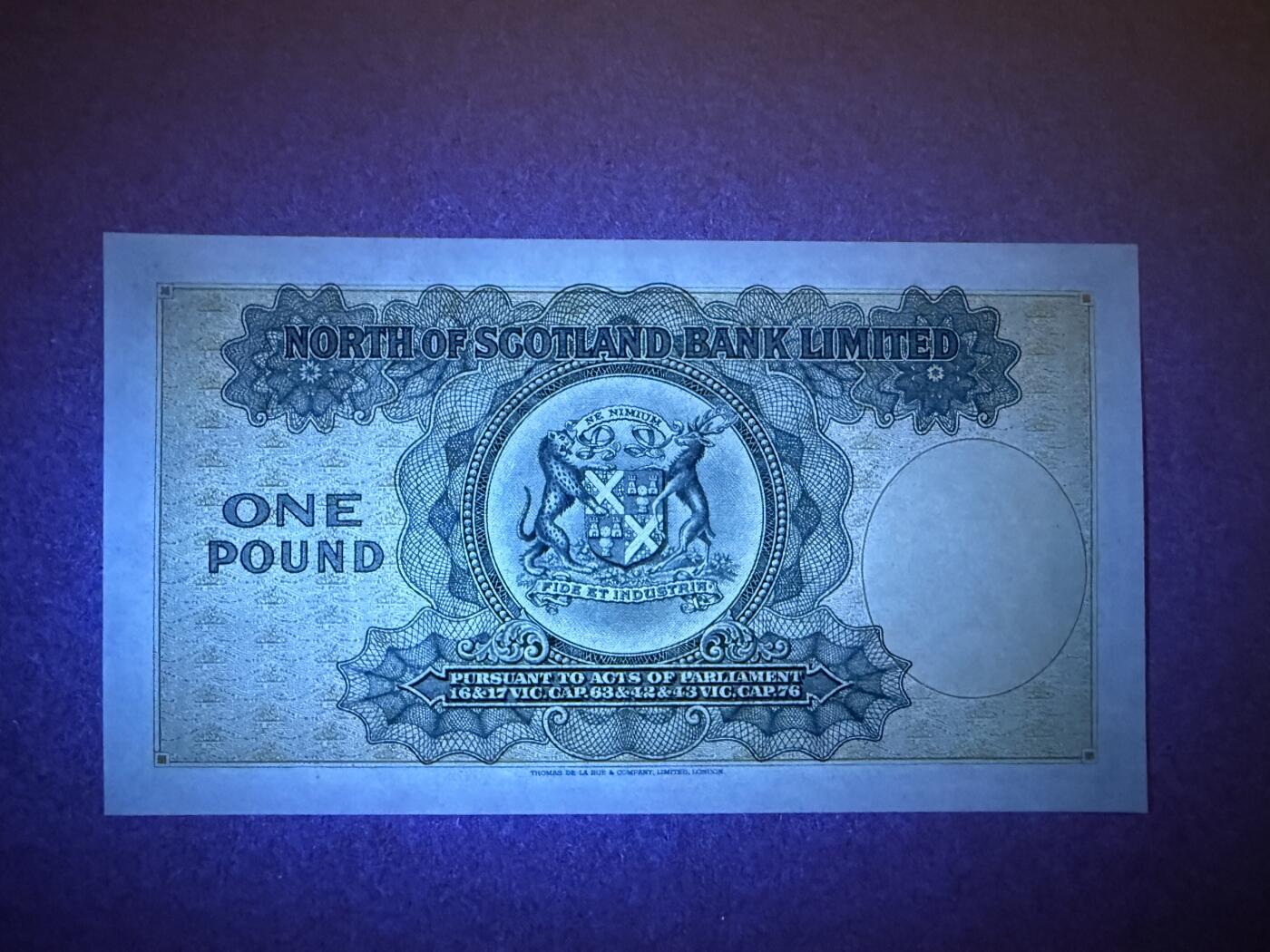 《艾美收藏》第226期-12.28周日外币精品场-蛇年收官 苏格兰1镑 UNC 苏格兰北方银行 1949年老版本