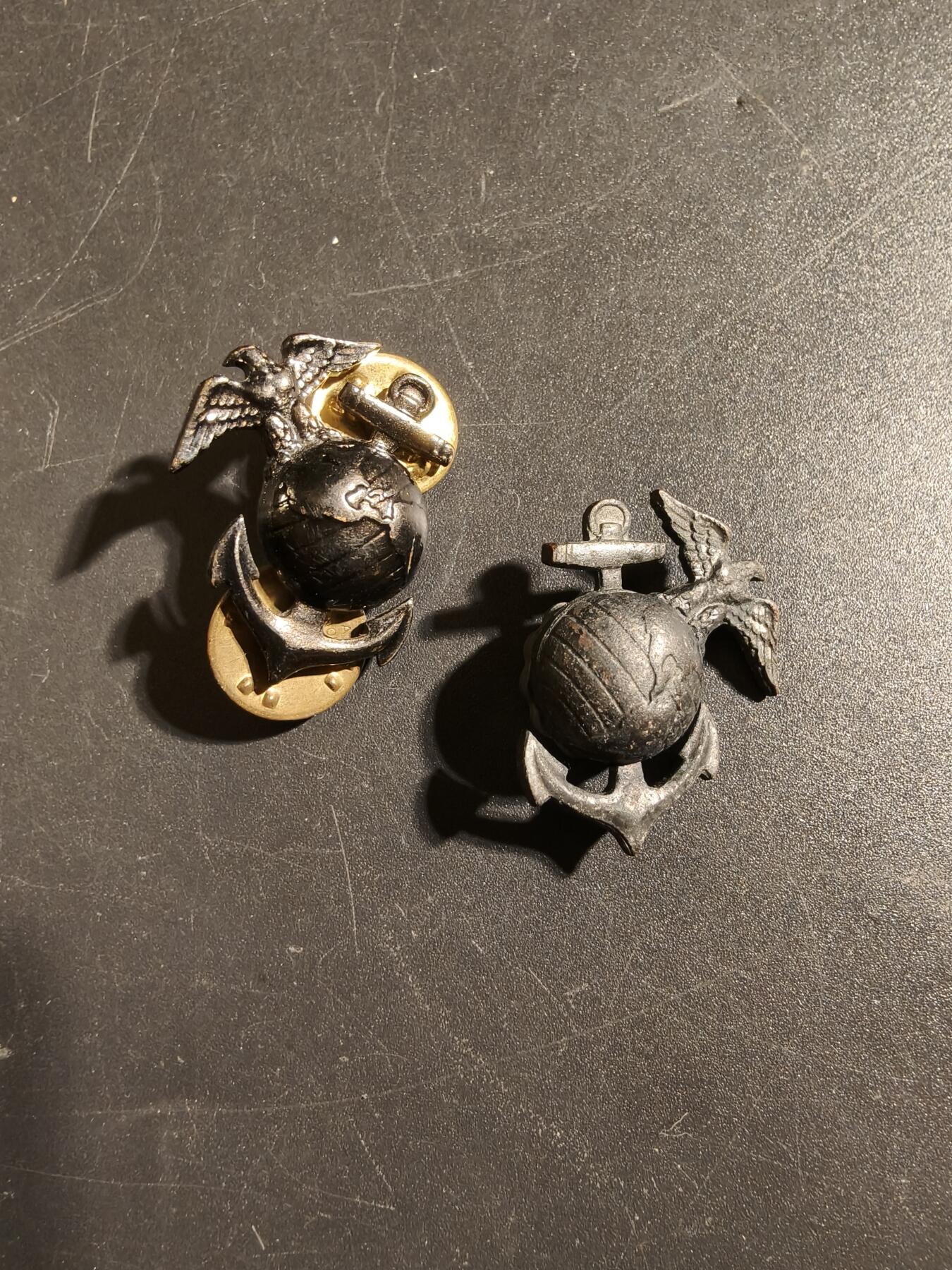 老王徽章第172期 美国海军陆战队领章一组    低可视度