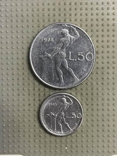 2025年第148场各国散币拍卖（总第148场） - 意大利50里拉大小版