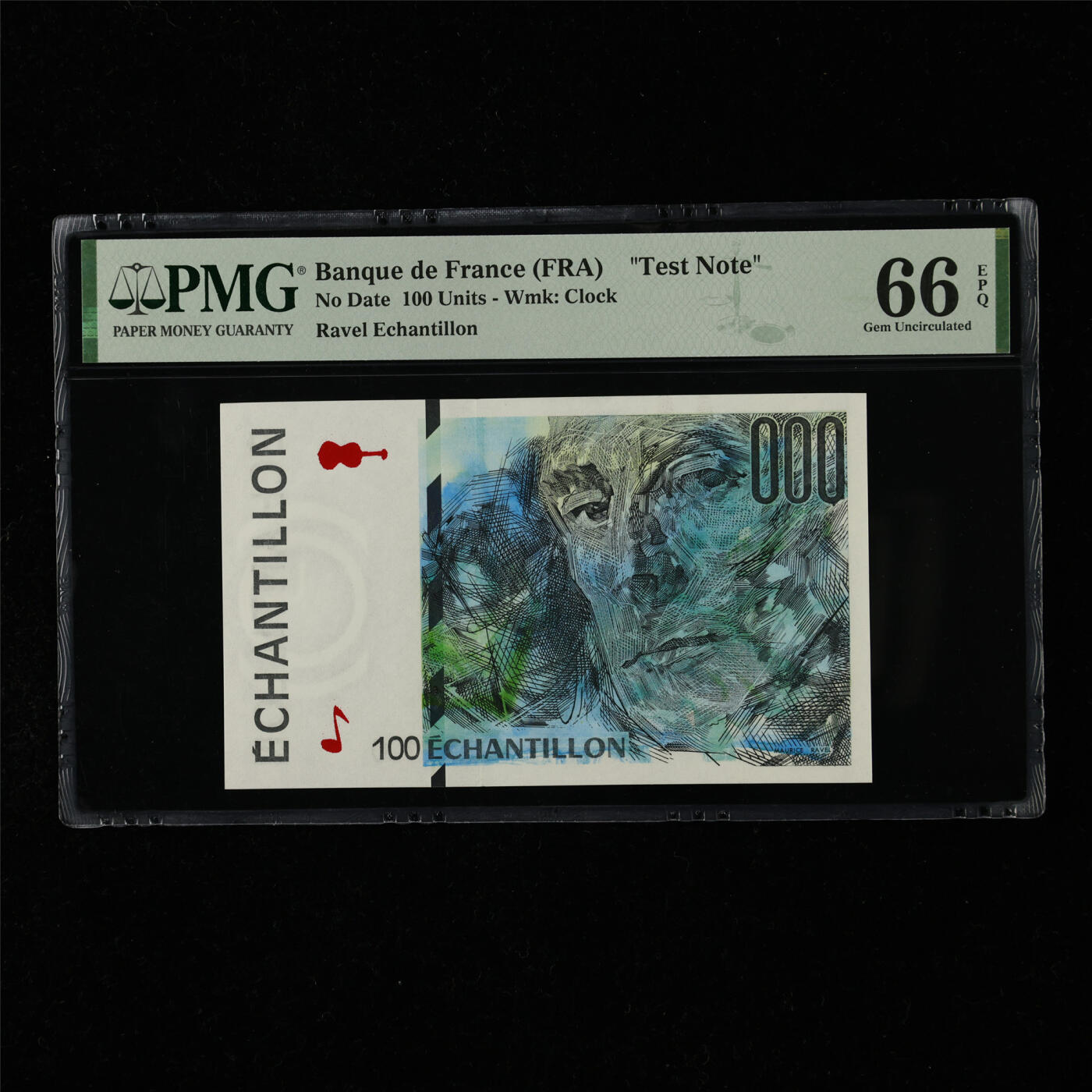 【亘邦集藏】第218期拍卖 法国测试钞100 PMG 66EPQ 2240826-038