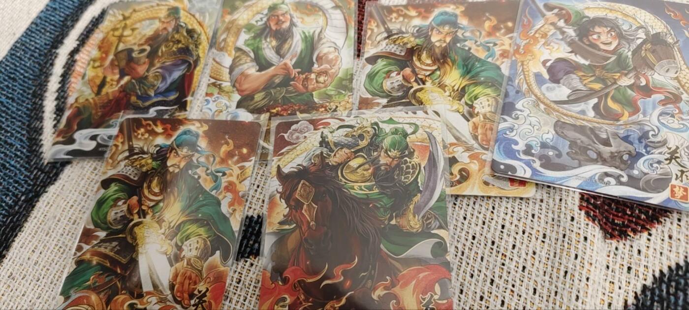 秋原瞳的小店第三十一期（持续收拍，时光冉冉，卡圈陪伴） 卡游三国浮生如梦关羽6连一组