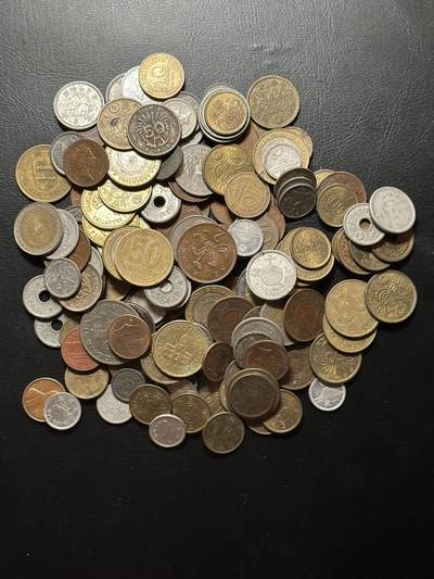 九十九场（喜迎元旦） - 150枚外国硬币，没挑过！可能有高品质好品种！平均不足2元一枚！