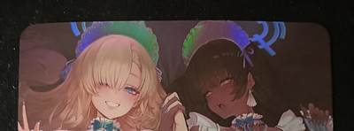 花开卡拍第53期（12月28号周日截拍，品控勿拍!!!拍品不寄存，运费5元，自制卡难免瑕疵，可能存在轻微撞角爆边等出厂瑕疵，品控介意勿拍！） - 绘天阁卡牌 单卡系列 蔚蓝档案 明日奈与花凛 1张 彩闪