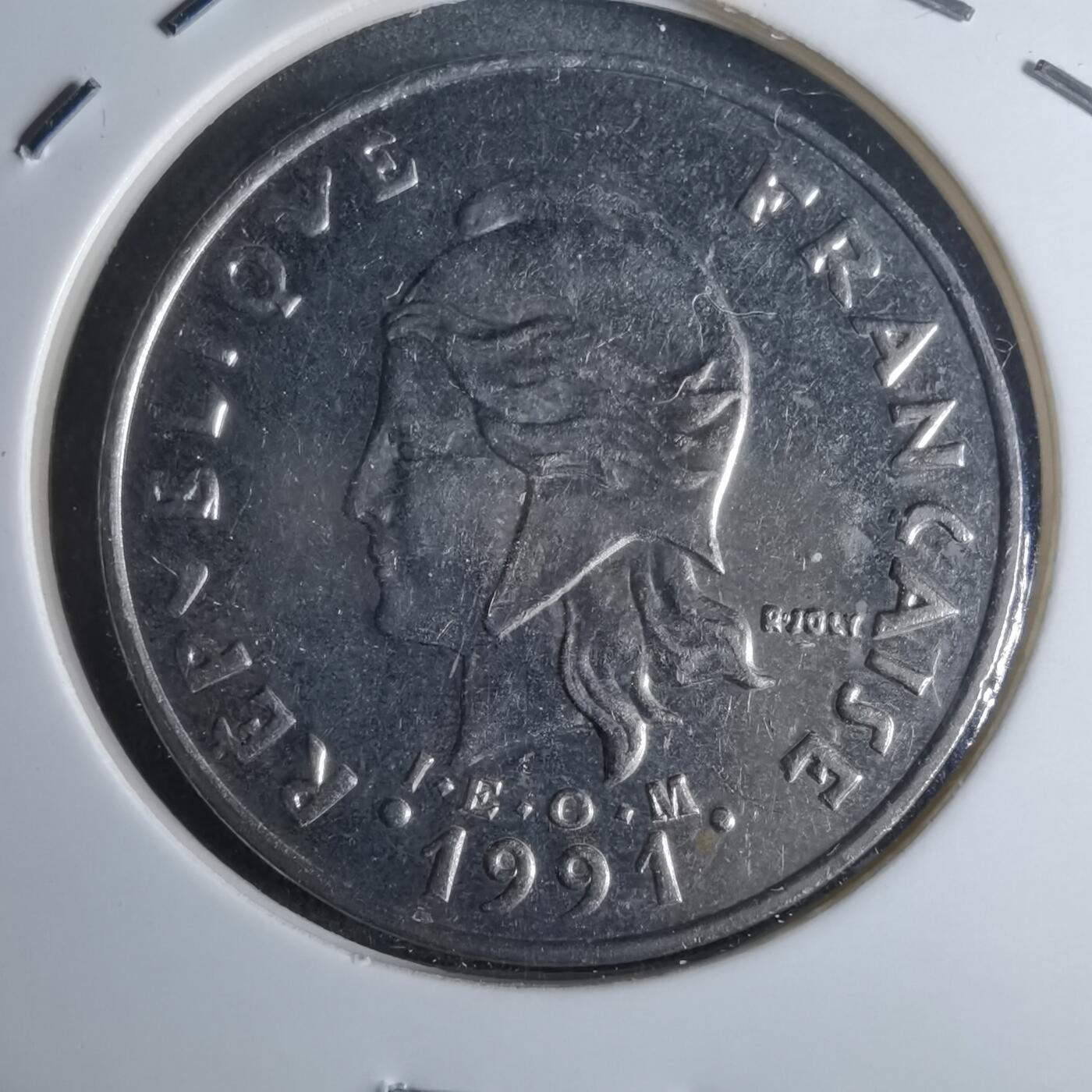 沼泽如烟--第947场 法属波利尼西亚1991年20法郎