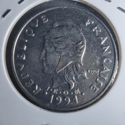 沼泽如烟--第947场 - 法属波利尼西亚1991年20法郎