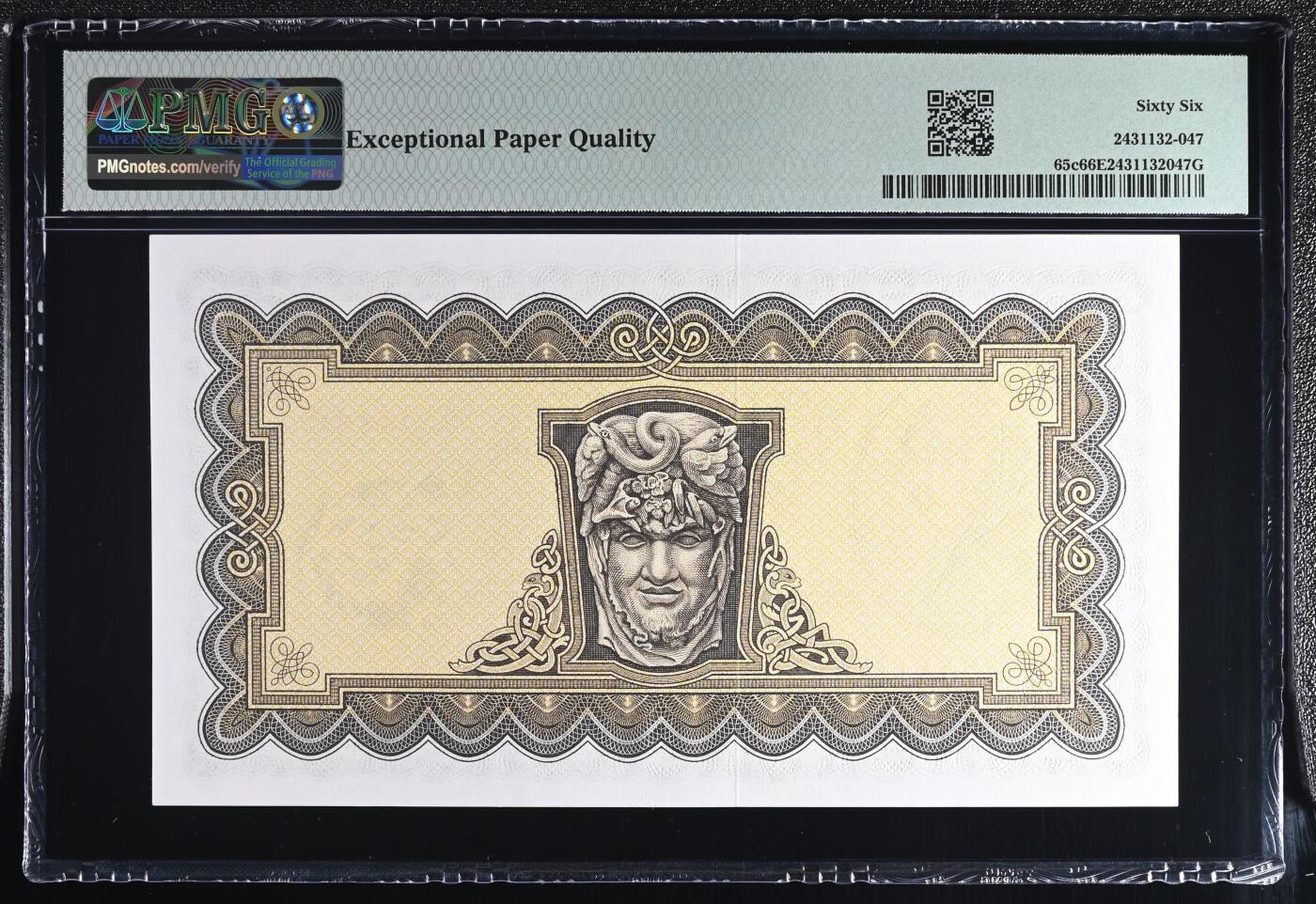 🐍甜小邱世界纸币收藏🐍第138期精品场💐 PMG66 爱尔兰 5镑 拉弗蕾夫人 1971-75