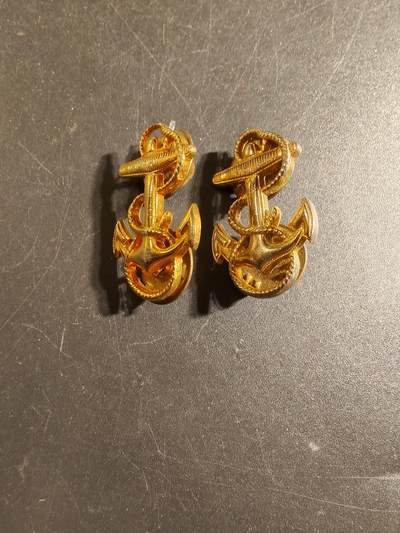 老王徽章第172期 - 美国海军少尉候补军官领章一组     带厂标