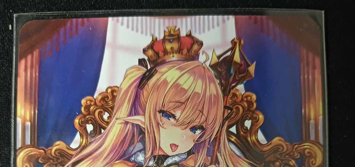 花开卡拍第53期（12月28号周日截拍，品控勿拍!!!拍品不寄存，运费5元，自制卡难免瑕疵，可能存在轻微撞角爆边等出厂瑕疵，品控介意勿拍！） 玩卡秀 艺术卡 精灵女王 1张 彩闪