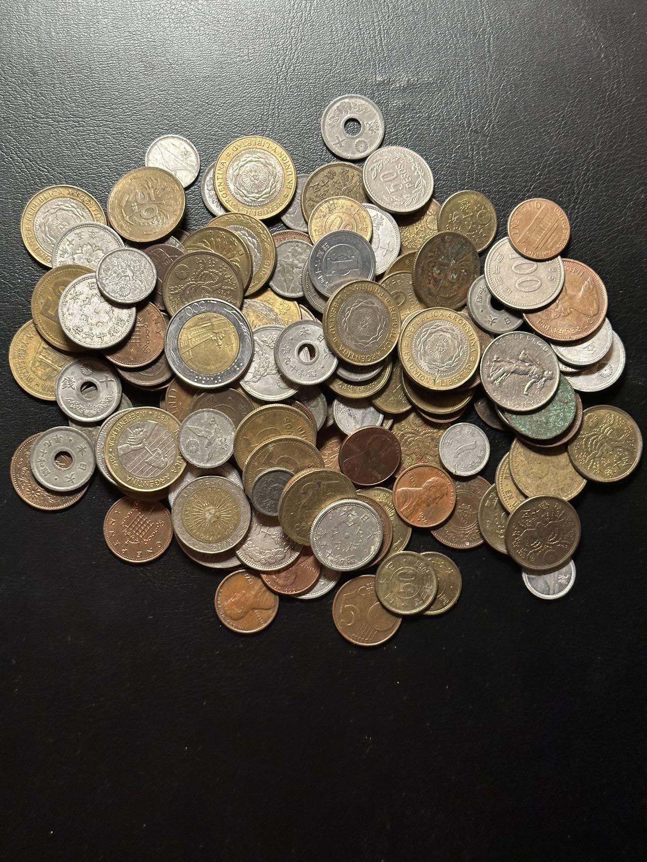 九十九场（喜迎元旦） 150枚外国硬币，没挑过！可能有高品质好品种！平均不足2元一枚！