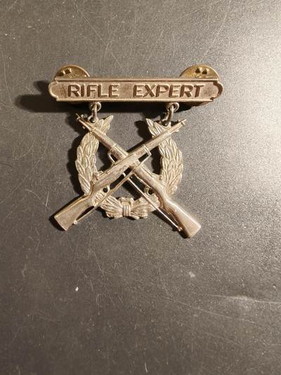 老王徽章第172期 - 美国海军陆战队神射手技能章    带步枪专家勋条    带厂标