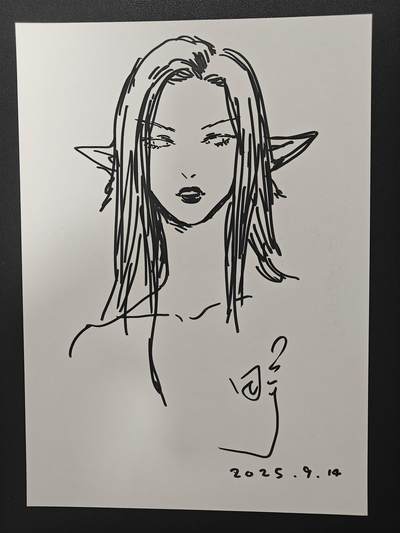 天玑星卡拍第155期《12.29年终场周一截拍》持续收拍收评中 满赠卡需备注 - 【签绘复制画】田宇 十二生肖 机甲美人 蛇 A4复制画