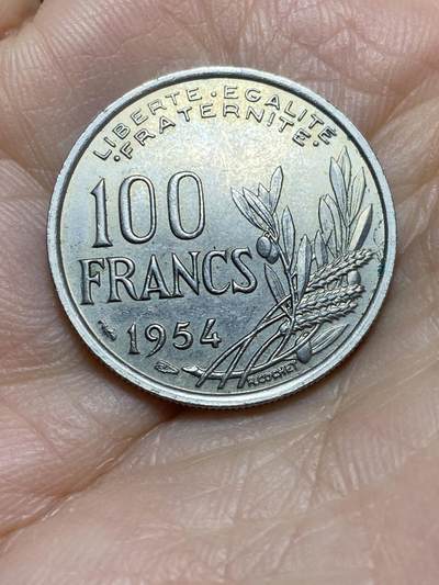 2025年第一百四十三场(总第一百六十九场）外国好品散币场(免佣金) - 法兰西第四共和国1954年100法郎