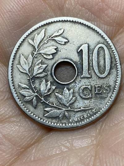 2025年第一百四十三场(总第一百六十九场）外国好品散币场(免佣金) - 比利时🇧🇪1905年10分(利奥波德二世时期，法语版)