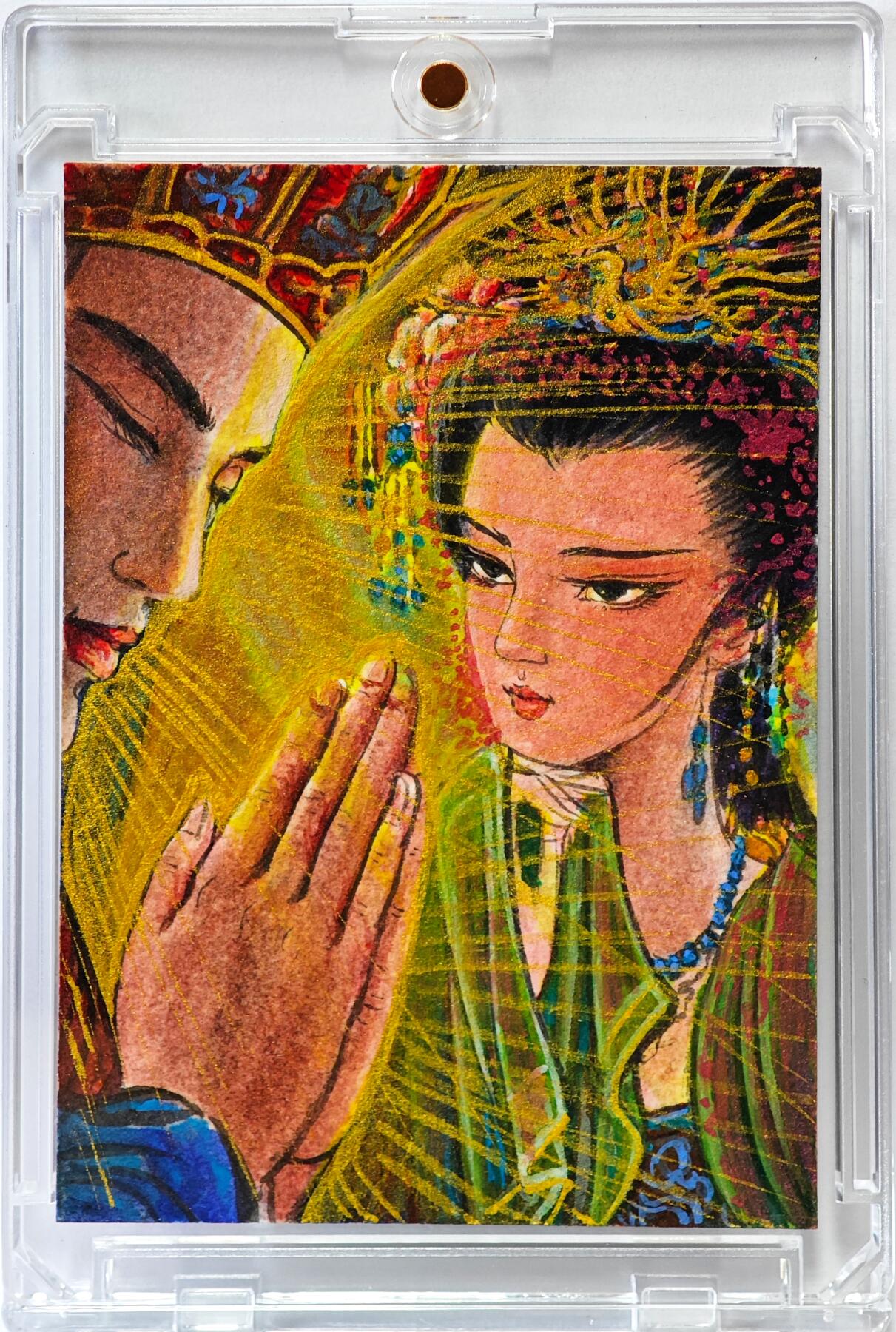 白泽拍卖卡牌手绘专场第30期（白金之夜 跨年大拍） 2025 昆仑万象手绘卡 女儿情 权迎东亲签 卡砖封装