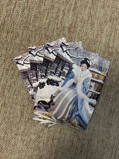 喜灰玩卡第二期免佣金（有需要代拍的卡友可联系免佣金） - 桔梗卡牌神凰百剑行包惜弱一套四渐变卡牌