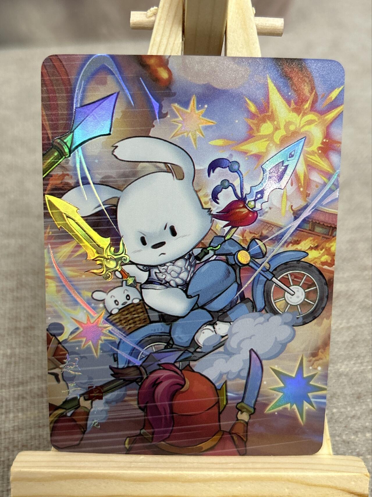 喜灰玩卡第二期免佣金（有需要代拍的卡友可联系免佣金） 燎原炎卡24年豪杰传的动物三国彩闪一组15张