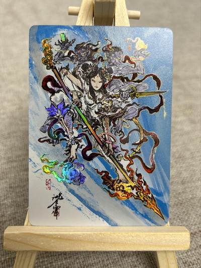 喜灰玩卡第二期免佣金（有需要代拍的卡友可联系免佣金） - 启读文化沈鑫老师绘哪吒彩闪卡一张