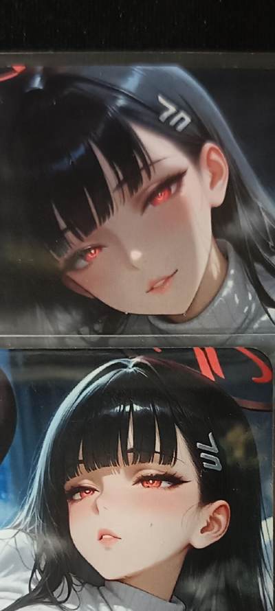 花开卡拍第53期（12月28号周日截拍，品控勿拍!!!拍品不寄存，运费5元，自制卡难免瑕疵，可能存在轻微撞角爆边等出厂瑕疵，品控介意勿拍！） - 艺术甄选对卡调月莉音 2张