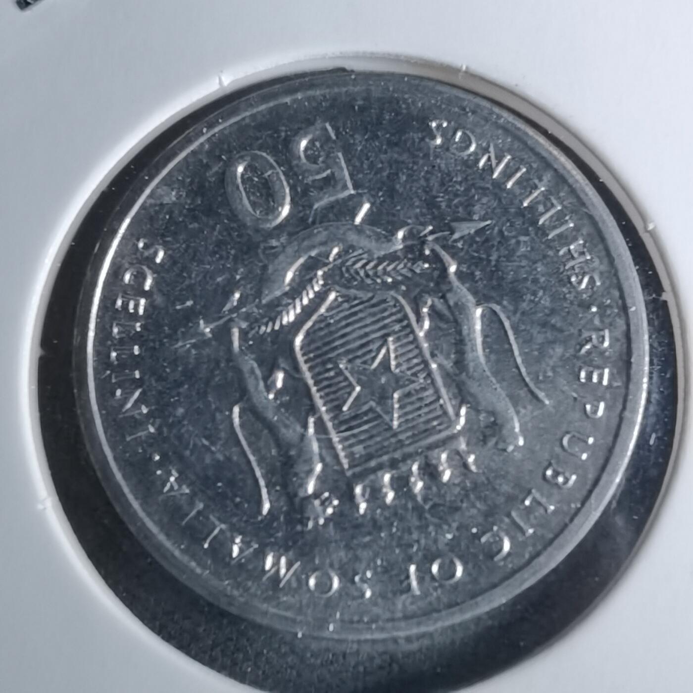 沼泽如烟--第947场 索马里2002年50先令