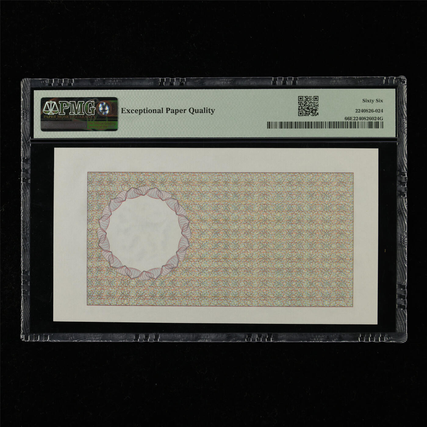 【亘邦集藏】第218期拍卖 1990年 法国测试钞1250 PMG 66EPQ 2240826-024