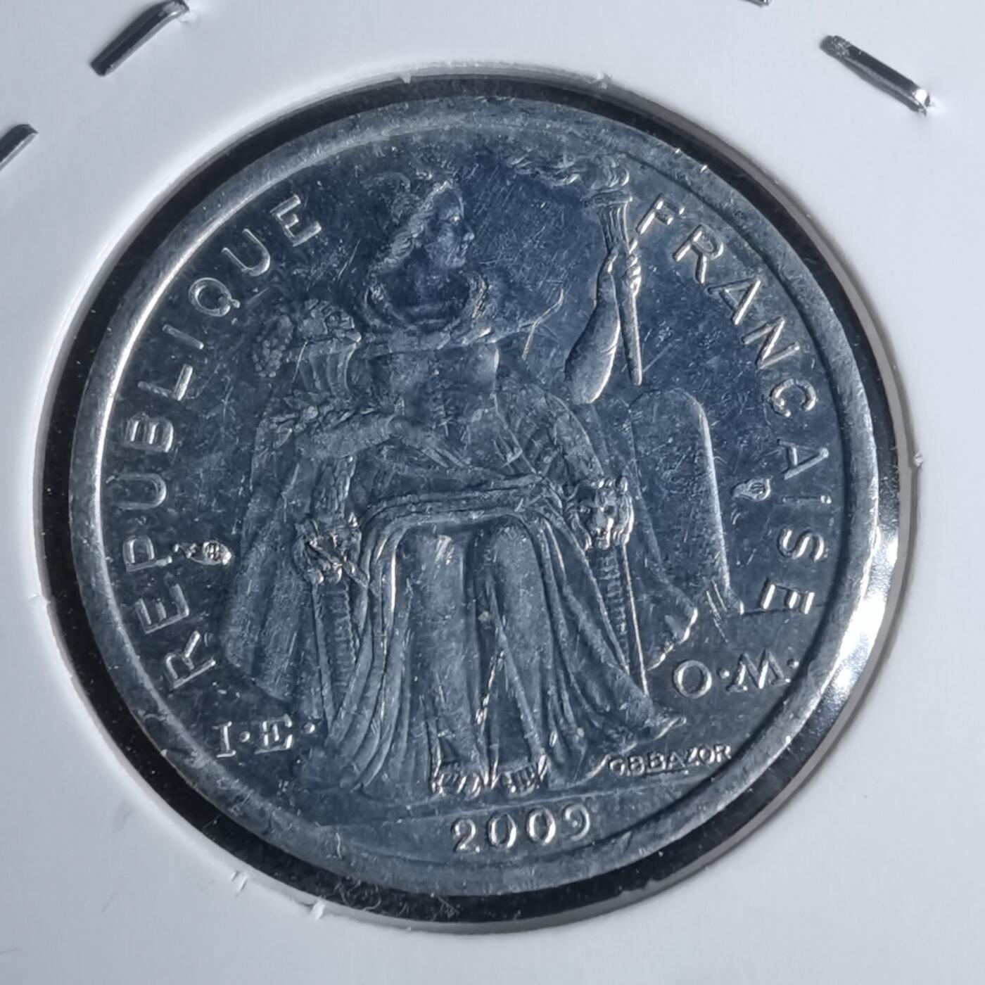 沼泽如烟--第947场 法属波利尼西亚2009年1法郎