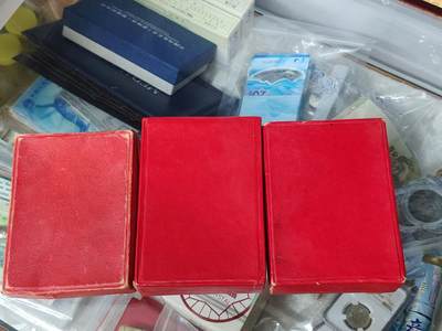 苏联蒙古勋章钱币 - 苏联勋章原盒3个