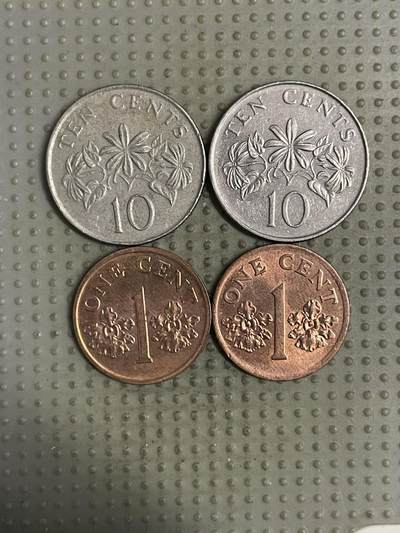 2025年第149场各国散币拍卖（总第149场） - 新加坡低盾版4枚