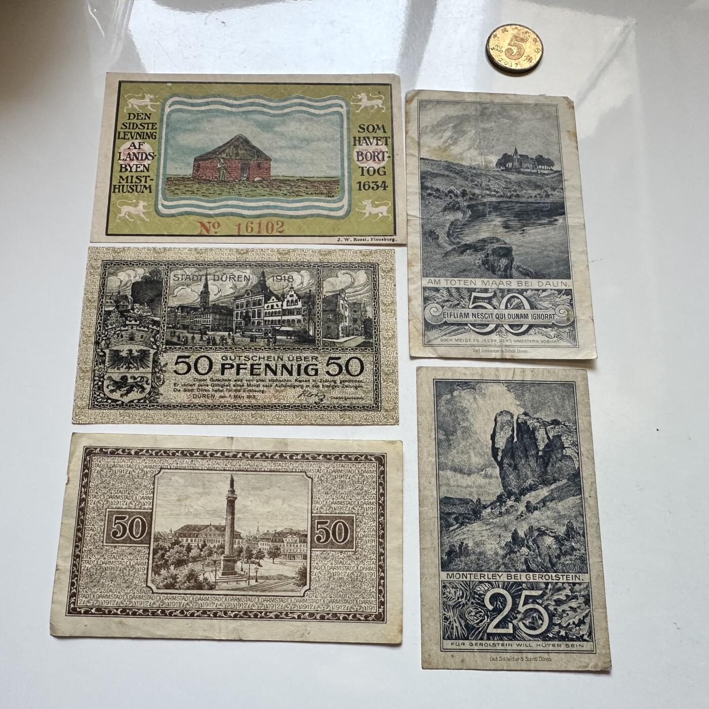 🌹外币初藏🌹🐯2025年第147场  每周二四六晚8️⃣点 接代拍 德国一战时期紧急币—18