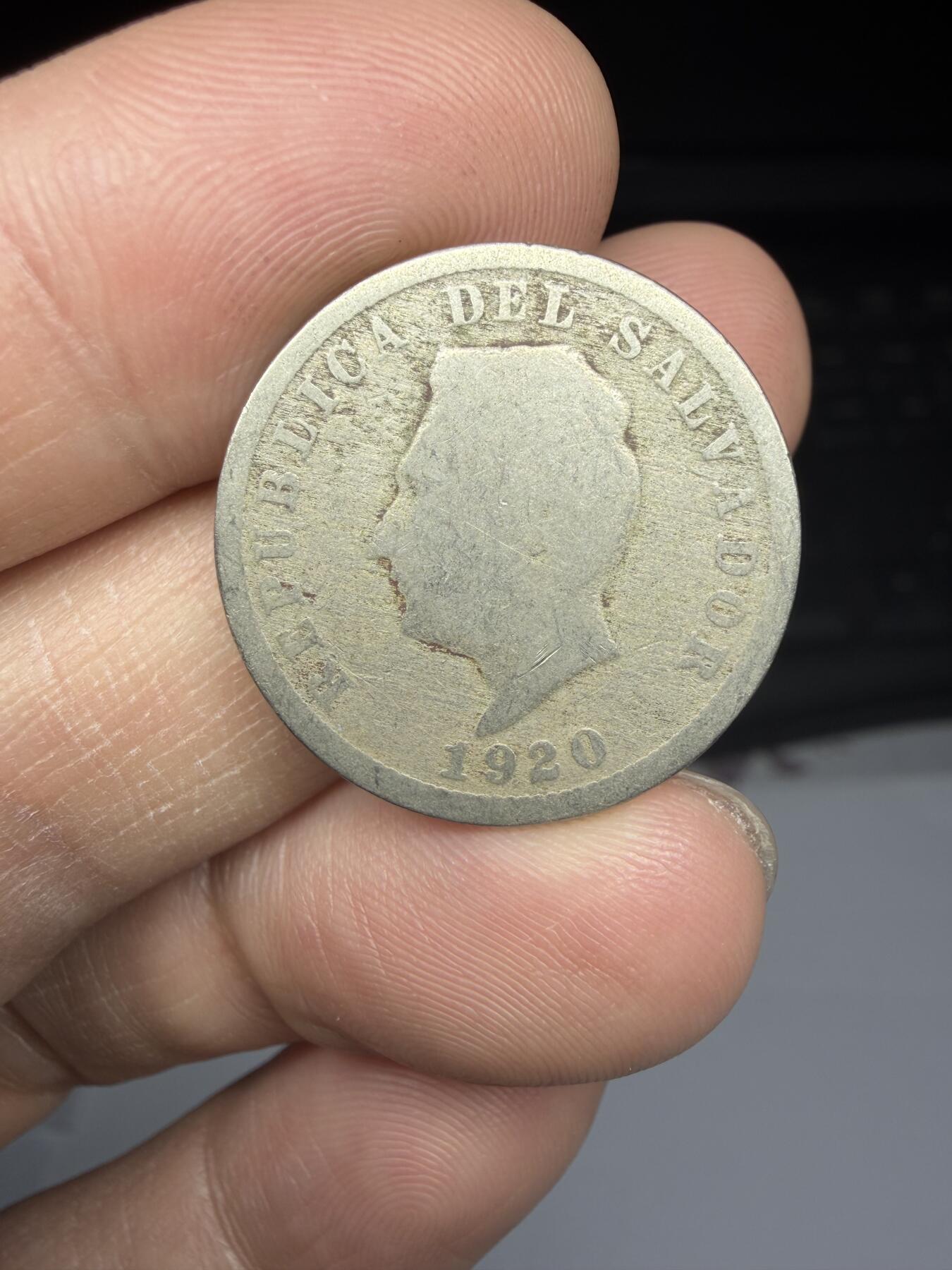 2025年集古藏今外币拍卖第十一期-第5场—（总第295拍），可以寄存60天，满160元包邮。 1920年萨尔瓦多5分