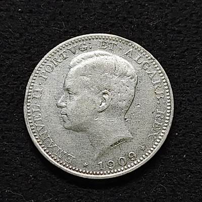 【全场包邮】纯粹捡漏拍490场（免费代拍第27场） - 葡萄牙1909年200瑞斯（24毫米5克）银币
