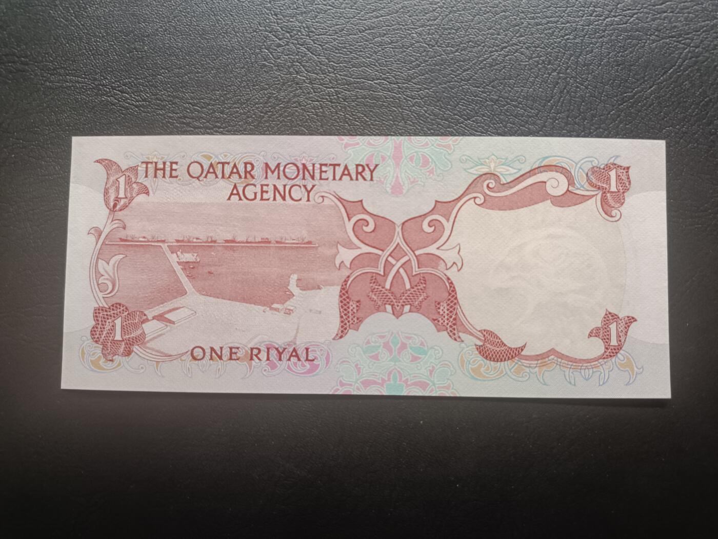 2026首期，总第211期 卡塔尔1973版1里亚尔UNC，少见早期品种