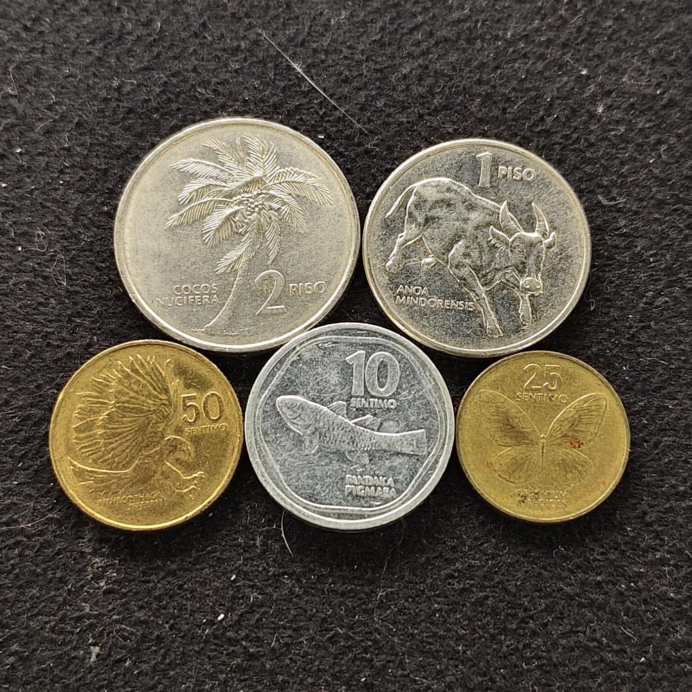 【全场包邮】纯粹捡漏拍490场（免费代拍第27场） 菲律宾1991-1994年小版5枚套币