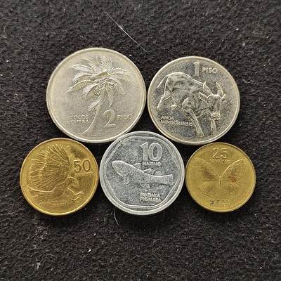 【全场包邮】纯粹捡漏拍490场（免费代拍第27场） - 菲律宾1991-1994年小版5枚套币