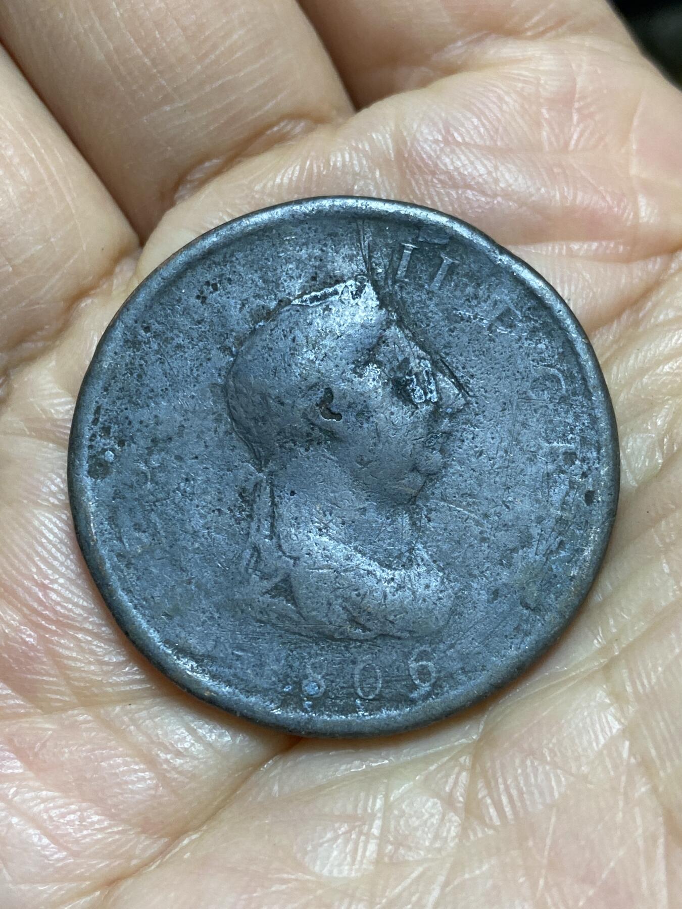 2026年第一场(总第一百七十场）外国好品散币场(免佣金) 英国🇬🇧1806年半便士(乔治三世时期)