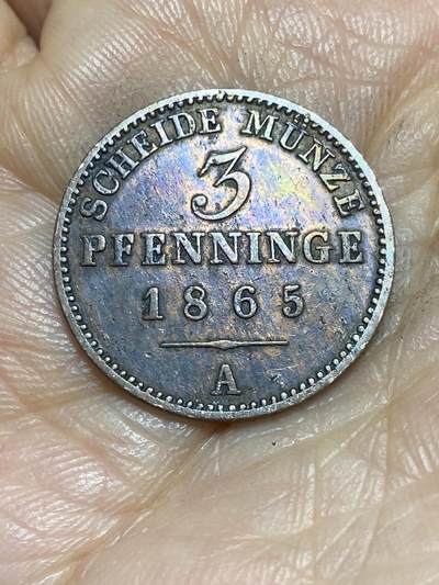 2026年第一场(总第一百七十场）外国好品散币场(免佣金) - 好品–德意志邦国–普鲁士王国1865年3芬妮(威廉一世时期，A标柏林造)