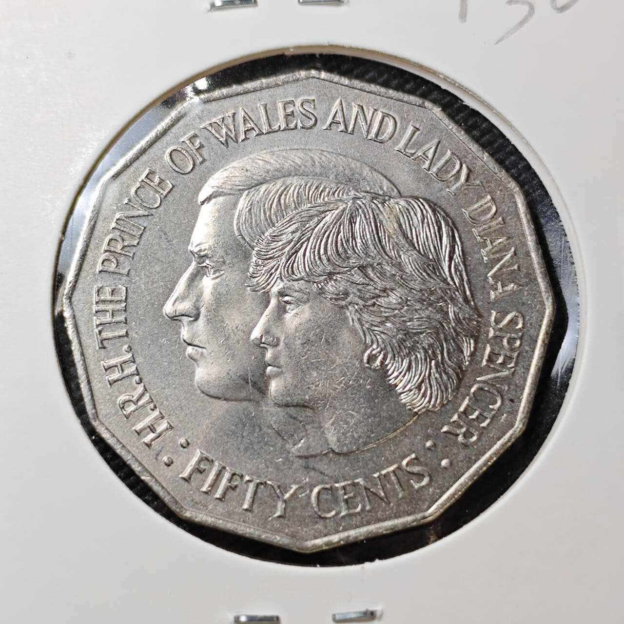 KK钱币收藏小铺 《套币 好品/批量散币专场》  2月预留时间 周末发货 1981  澳大利亚50便士纪念币