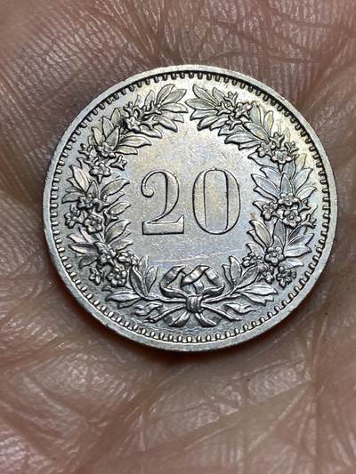 2026年第一场(总第一百七十场）外国好品散币场(免佣金) - 瑞士🇨🇭1975年20拉彭(第三版，无标版)