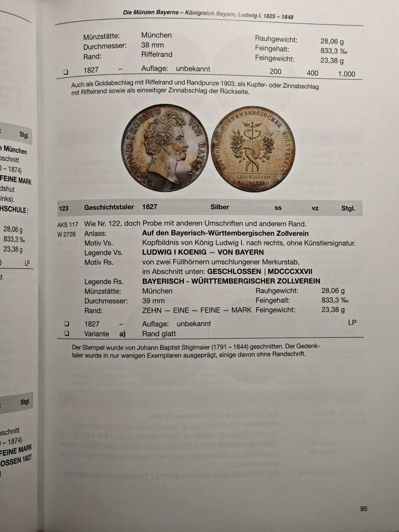 【德藏】世界币章拍卖第159期(元旦专场拍卖) 近乎全新 巴伐利亚1800-1925钱币目录 硬壳精装 全彩铜版纸印刷