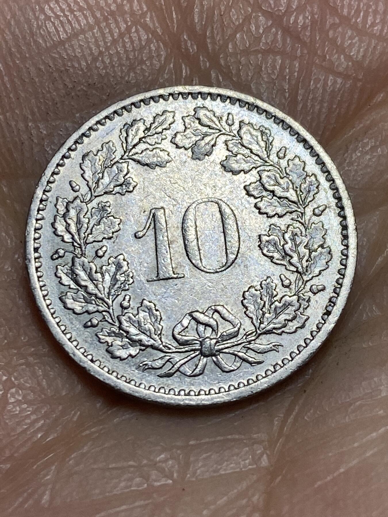 2026年第一场(总第一百七十场）外国好品散币场(免佣金) 瑞士🇨🇭1973年10拉彭(第二版，无标版)