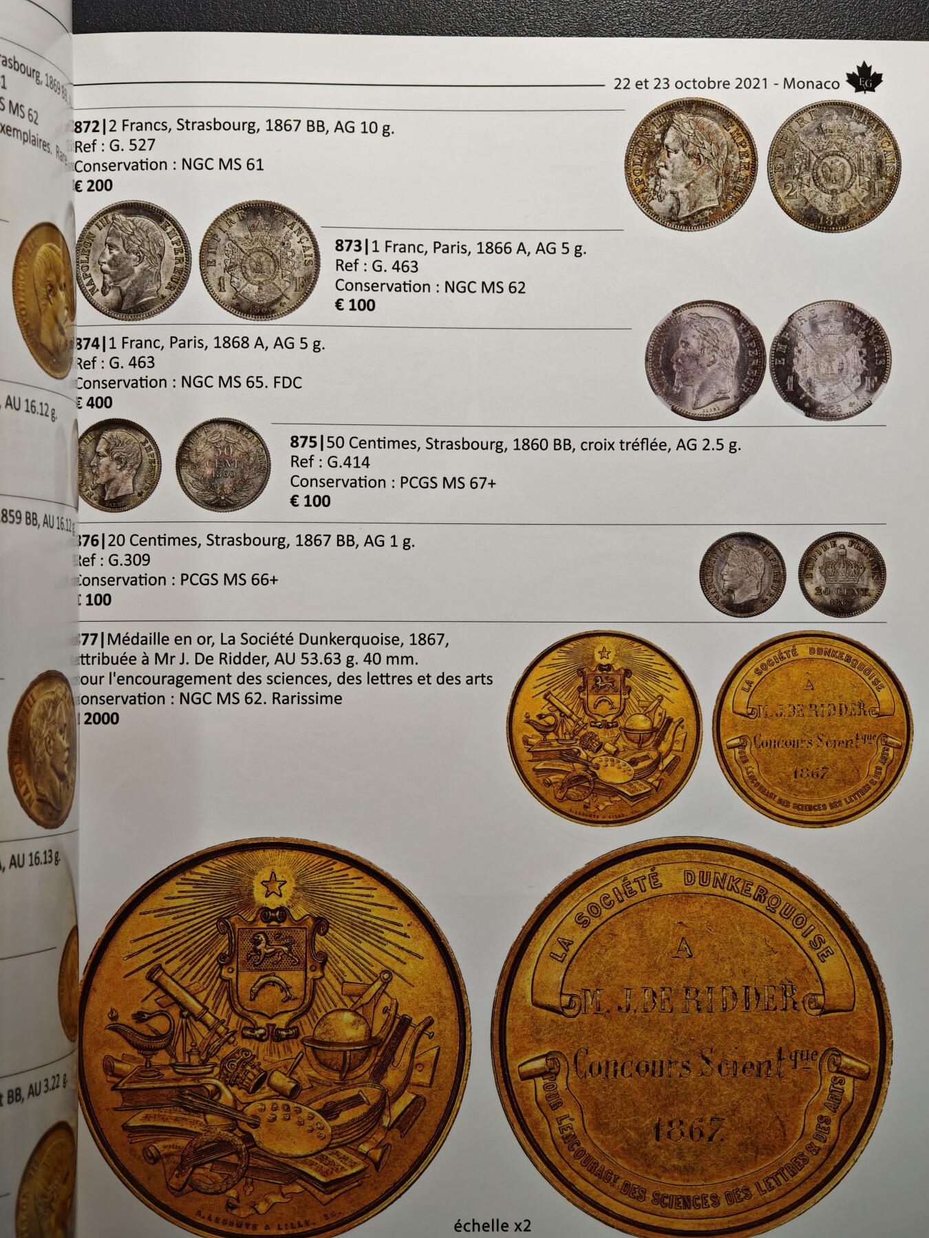 【德藏】世界币章拍卖第159期(元旦专场拍卖) 97新 2021年 MONACO钱币拍卖会图录 全彩铜板纸印刷 全书约368页