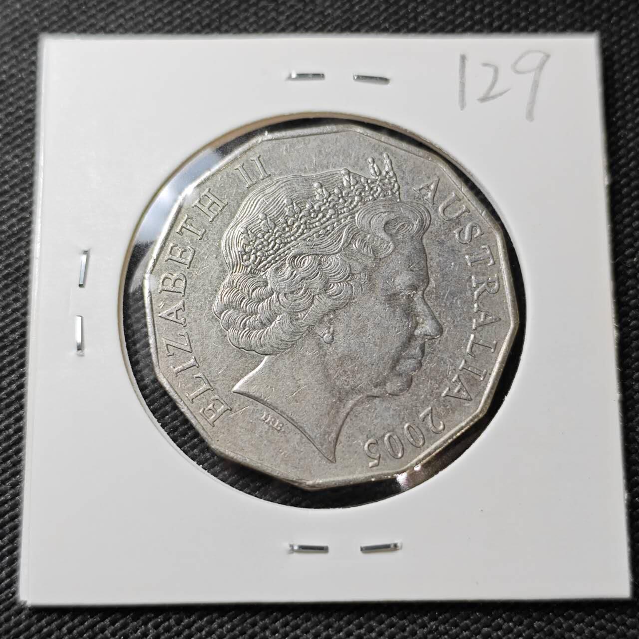 KK钱币收藏小铺 《套币 好品/批量散币专场》  2月预留时间 周末发货 2005  澳大利亚50便士纪念币