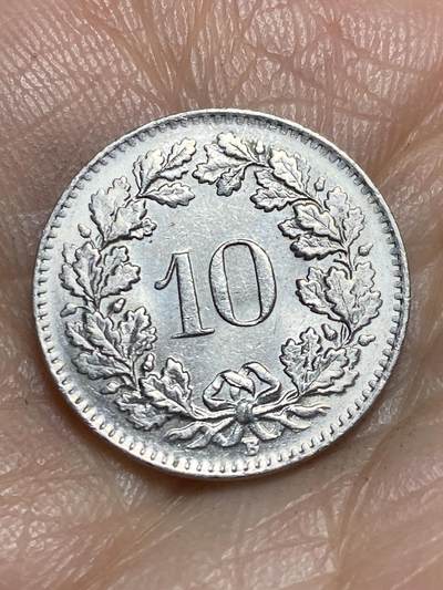 2026年第一场(总第一百七十场）外国好品散币场(免佣金) - 瑞士🇨🇭1962年10拉彭(第二版，B标伯尔尼造)