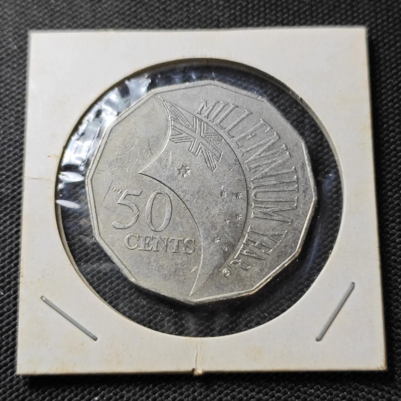 KK钱币收藏小铺 《套币 好品/批量散币专场》  2月预留时间 周末发货 2000 澳大利亚50便士纪念币